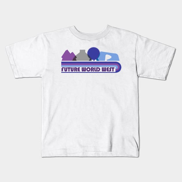 Future World West Kids T-Shirt by Lunamis